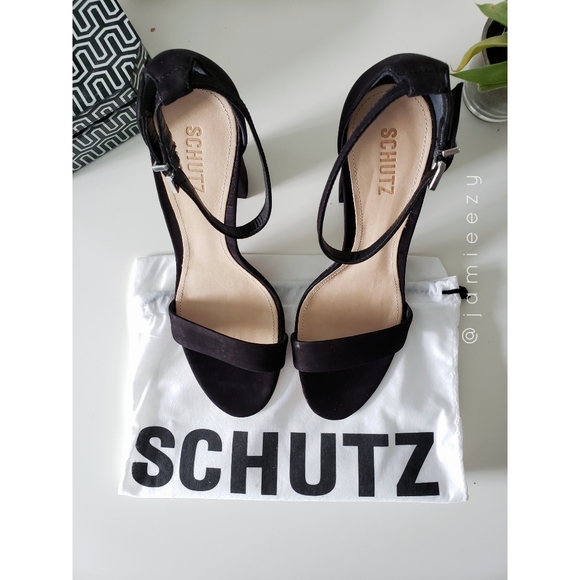 Schutz | NWT "Enida" Suede Block Heel Sandal - Picture 7 of 11